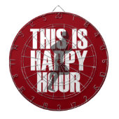 Lopen is een vrolijk uur dartbord (Voorkant)