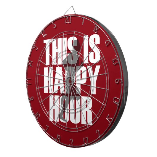 Lopen is een vrolijk uur dartbord (Voorkant Rechts)