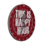 Lopen is een vrolijk uur dartbord (Voorkant Links)