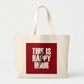 Lopen is een vrolijk uur grote tote bag (Voorkant)
