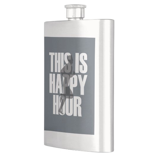 Lopen is een vrolijk uur heupfles (Links)