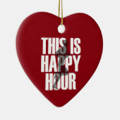 Lopen is een vrolijk uur keramisch ornament (Rechts)