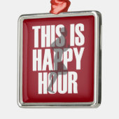 Lopen is een vrolijk uur metalen ornament (Links)