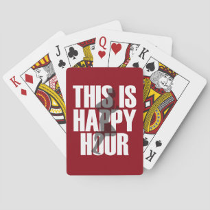 Lopen is een vrolijk uur pokerkaarten