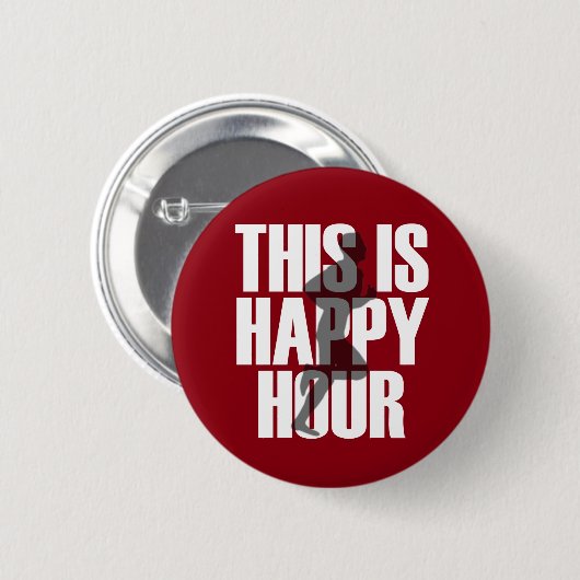 Lopen is een vrolijk uur ronde button 5,7 cm (Voorkant /achterkant)