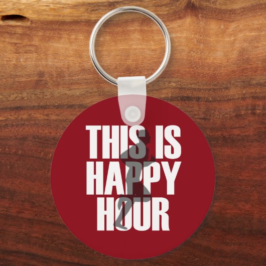 Lopen is een vrolijk uur sleutelhanger (Voorkant)