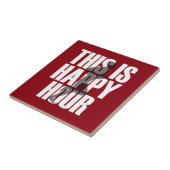 Lopen is een vrolijk uur tegeltje (Zijkant)