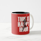 Lopen is een vrolijk uur tweekleurige koffiemok (Voorkant rechts)