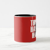 Lopen is een vrolijk uur tweekleurige koffiemok (Center)