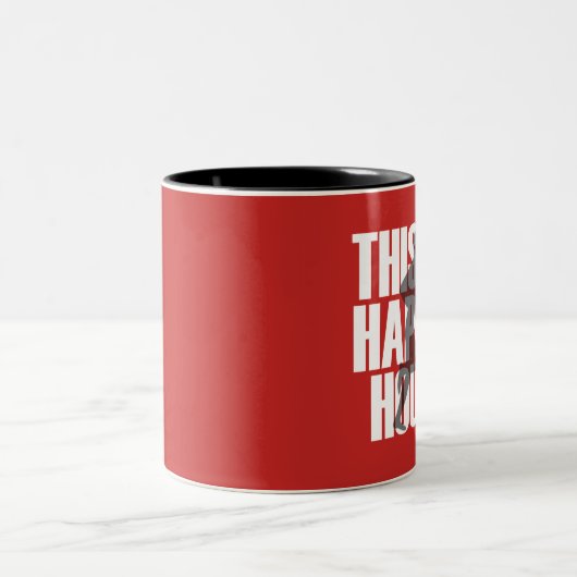 Lopen is een vrolijk uur tweekleurige koffiemok (Center)