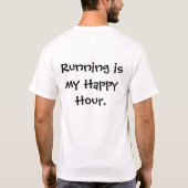 Lopen is mijn Happy Hour T-shirt (Achterkant)