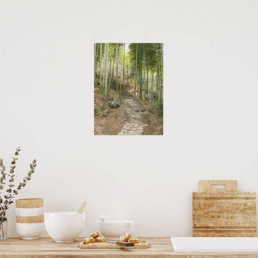 Lopen met Bamboo Poster (Keuken)