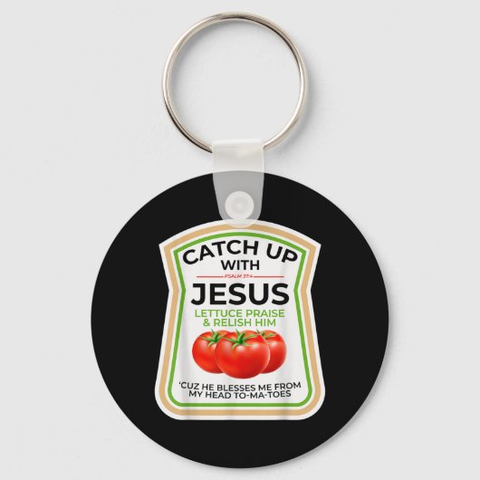 Lopen met de Heer Psalm 37_4 Grappig Christelijk C Sleutelhanger (Voorkant)