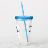 Lopen met een zacht geïsoleerde kop acryl drinkbeker (Links)