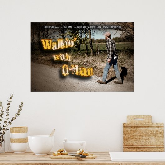 Lopen met G-Man Poster (Keuken)
