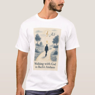 Lopen met God Andante Bach T-shirt