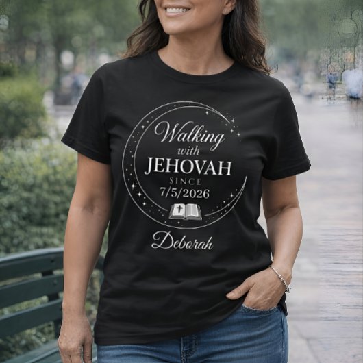 Lopen met Jehova Persoonlijke Doop T-shirt