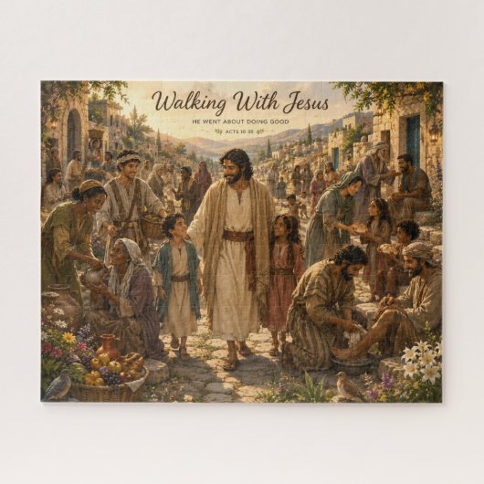 Lopen met Jezus Legpuzzel (Horizontaal)