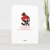 Lopen met mijn hond is een leuke, gelukkige verjaa kaart (Achterkant)