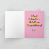 Lopen met mijn hond is een leuke, gelukkige verjaa kaart (Binnen)