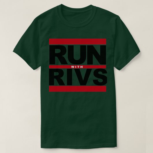 LOPEN MET RIVS T-SHIRT (Design voorkant)