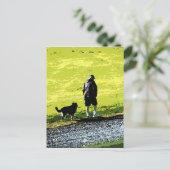 Lopen met vriend briefkaart (Staand voorkant)