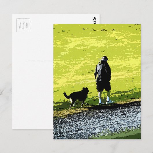 Lopen met vriend briefkaart (Voorkant / Achterkant)