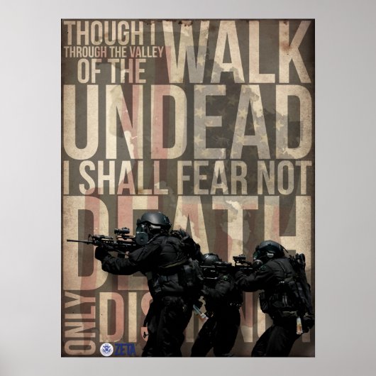Lopen met Zombies Poster (Voorkant)