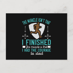 Lopen - Moed om te beginnen is een wonder Briefkaart
