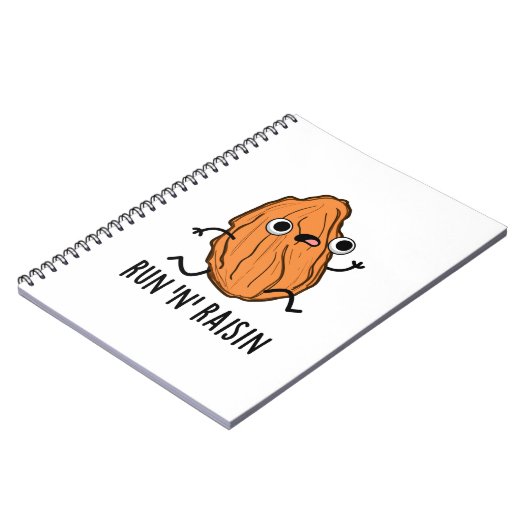 Lopen N Rozijn Grappige Voedsel Grappen  Notitieboek (Linkerzijde)