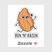 Lopen N Rozijn Grappige Voedsel Pun Sticker (Vel)