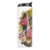 Lopen naar school met mijn beste vrienden thermosbeker (Gedraaid links)
