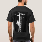 Lopen naar werk t-shirt (Achterkant)