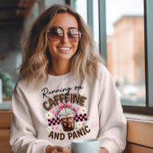 Lopen op cafeïne en paniek trui