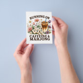 Lopen op cafeïne & Mahjong Flyer (Hand)