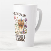Lopen op cafeïne & Mahjong Latte Mok (Rechterhoek)