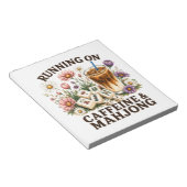 Lopen op cafeïne & Mahjong Notitieblok (Schuin)