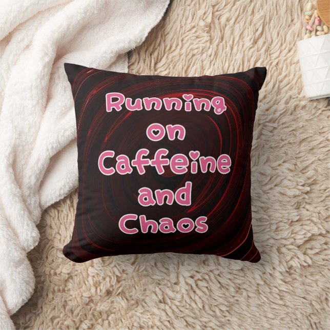 Lopen Op Caffeïne En Chaos Kussen (Deken)