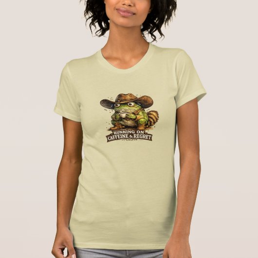 LOPEN OP CAFFEÏNE & SPijt T-shirt (Voorkant)