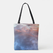 Lopen op Cloud Nine Sunset Canvas tas (Achterkant)