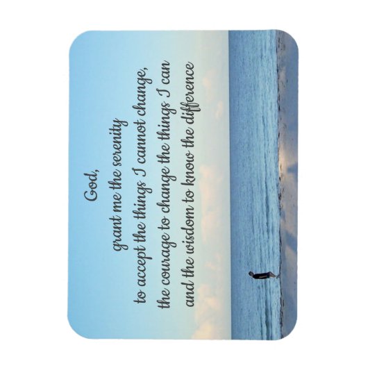 Lopen op de Beach Magnet Magneet (Verticaal)