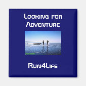 Lopen op de strandmagneet magneet (Voorkant)