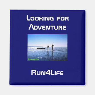 Lopen op de strandmagneet magneet