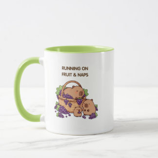 Lopen op Fruit & Slapen – Schattige Capybara-famil Mok