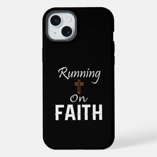 Lopen op geloof hardloper iPhone hoesje (Achterkant)