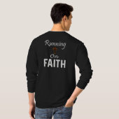 Lopen op geloof hardloper t-shirt (Achterkant volledig)