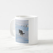 Lopen op het terrein koffiemok (Voorkant links)