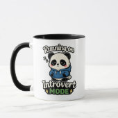 Lopen op Introvert Modus Panda Mok (Links)