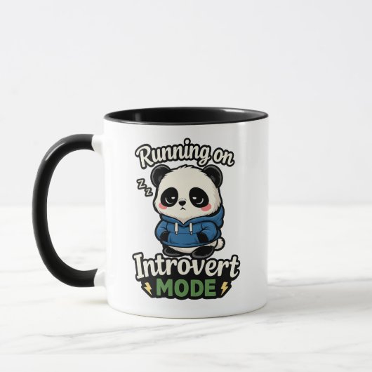 Lopen op Introvert Modus Panda Mok (Links)
