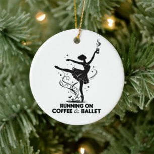 Lopen Op Koffie En Ballet Grappige Balletleraar Da Keramisch Ornament